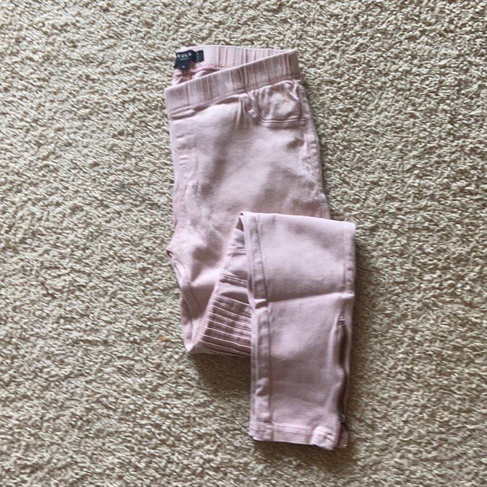 Pink Moto legging with zipper